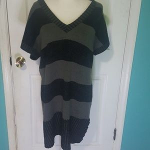 A black and grey Edra Touch dress